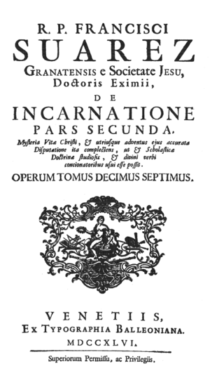 Archivo:Francisco Suarez (1746) De incarnatione, pars 2