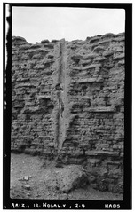 Historic American Buildings Survey Frederick D. Nichols, Photographer August 1937 CANAL IN EAST WALL OF CHURCH - San Cayetano de Calabasas (Mission, Ruins), Santa Cruz River HABS ARIZ,12-NOGAL.V,2-4