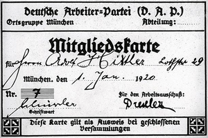 Archivo:Hitler's DAP membership card