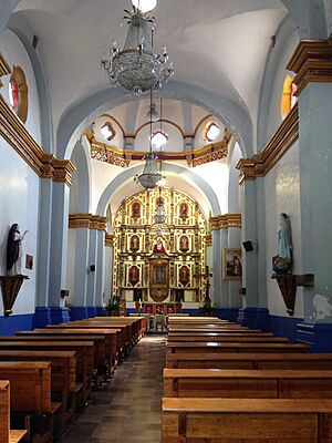 Archivo:Interior del Ex convento de San Marcos Apóstol de Mexicaltzingo