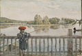 Lisbeth Angling. From A Home (26 watercolours) (Carl Larsson) - Nationalmuseum - 24223