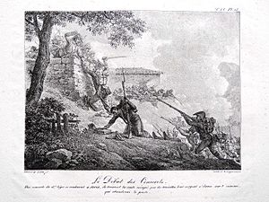 Archivo:Litografía francesa de la batalla de Soria