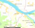 Map commune FR insee code 49219