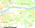 Map commune FR insee code 64304