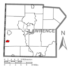 Map of S.N.P.J., Lawrence County, Pennsylvania Highlighted.png