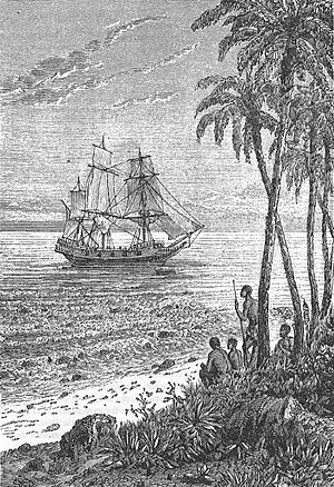 Archivo:Mutineers of the Bounty by Jules Verne, illustration by Leon Bennett