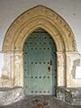 Portada de la iglesia de Lubiano (Álava, España)