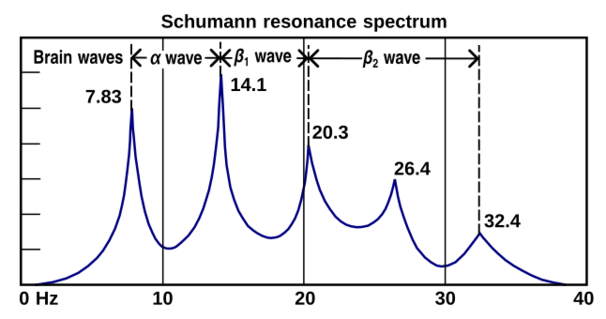 Schumann resonance spectrum