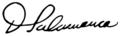 Signature of Daniel Salamanca (1868-1935)