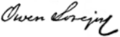 Signature of Owen Lovejoy (1811–1864)