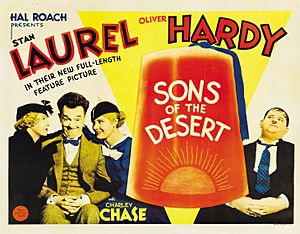 Archivo:Sons of the Desert (1933 half-sheet poster)