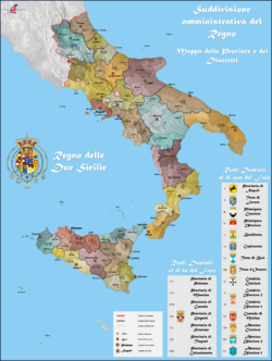 Archivo:Suddivisione amministrativa del Regno delle Due Sicilie