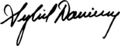 Sybil Danning signature