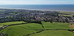Views from Bryn Llwyn (230m) 1km East of Prestatyn, Wales - Bryniau Clwyd a Dyffryn Dyfrdwy AONB 03 (cropped).jpg