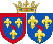 Arms of a Bourbon as Princess of Conti.svg