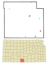 Barber County Kansas Incorporated and Unincorporated areas Hazelton Highlighted.svg