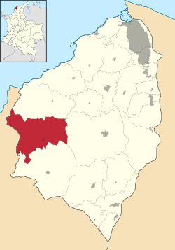 Luruaco ubicada en Atlántico (Colombia)