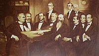 Archivo:Guzmán Blanco and cabinet