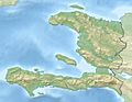 Haiti relief location map