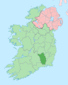 Island of Ireland location map Kilkenny