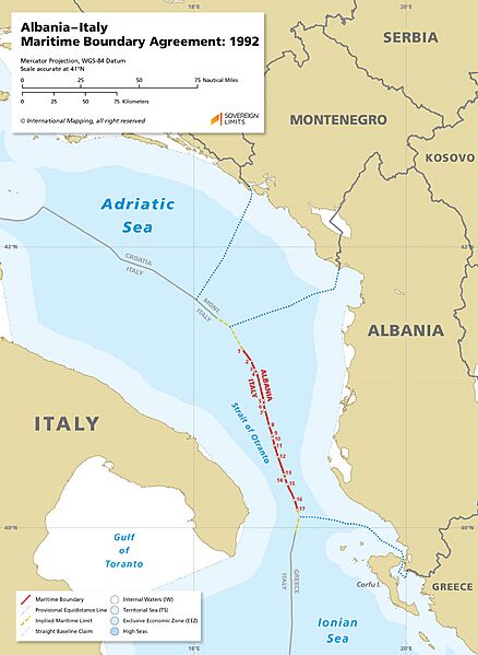 Kufiri detar Shqipëri Itali