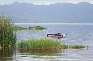 Archivo:Lake Bosumtwi1, Ghana
