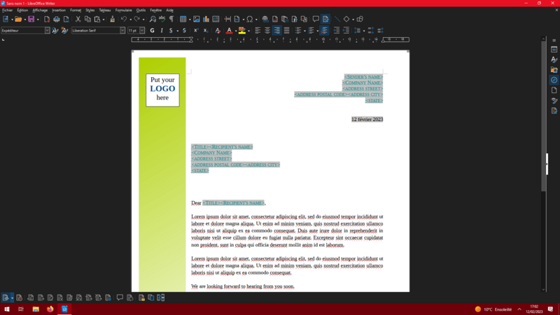 LibreOffice Writer 7.5.0 Windows10