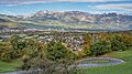 Liechtenstein asv2022-10 img02 Vaduz Aussicht beim Schloss