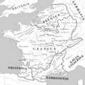 Map Gallia Tribes Towns-es
