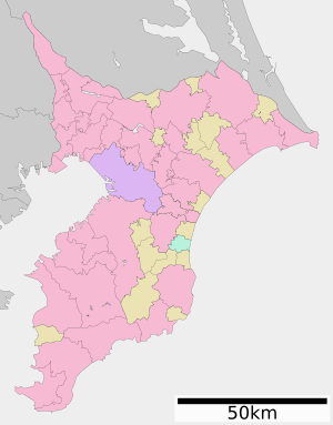 Archivo:Map of Chiba Prefecture Ja