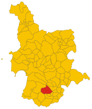 Map of comune of Morgongiori (province of Oristano, region Sardinia, Italy) - 2016.svg