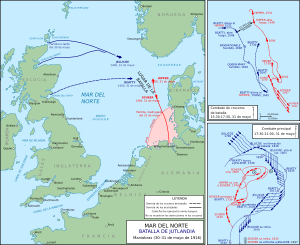 Map of the Battle of Jutland, 1916-es.svg