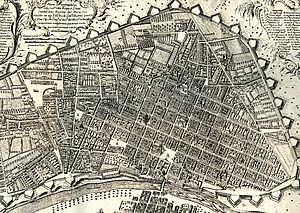 Archivo:Plano de la Ciudad de los Reyes del Peru en 1744 (Detalle Principal) - AHG