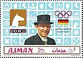 Reiner Klimke 1969 Ajman stamp