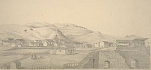 Archivo:San Juan Bautista, California (c. 1856)