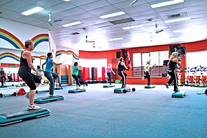 Archivo:Step Aerobics Class at a Gym