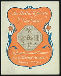 Archivo:The Holland Society of New York Fifteenth Annual Dinner 1900