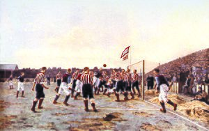Archivo:Thomas Hemy Sunderland v Aston Villa 1895 A Corner Kick