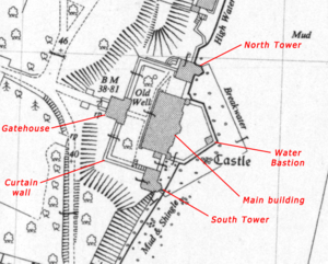 Archivo:Upnor Castle OS map annotated