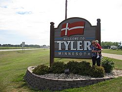 Welcome sign to Tyler, Minnesota.jpg