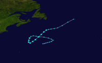 1965 Atlantic tropical storm 4 track.png