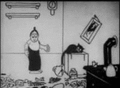 Animated GIF from the 1919 Feline folies by Pat Sullivan
