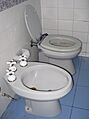 Bidet side