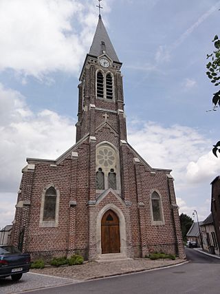 Fieulaine (Aisne) église.JPG