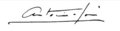 Firma de Antonio José Martínez Palacios
