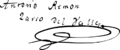 Firma de Antonio Remón Zarco del Valle