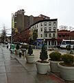 Fort Greene Brooklyn NY assorted photos near Fulton Street 7 streets and planters