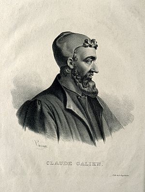 Galen. Lithograph by P. R. Vignéron. Wellcome V0002113.jpg