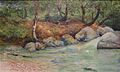 Joaquín Clausell - Paisaje con bosque y río