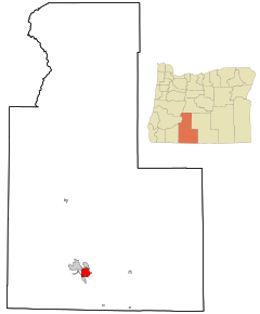 Klamath County Oregon Incorporated and Unincorporated areas Altamont Highlighted.svg